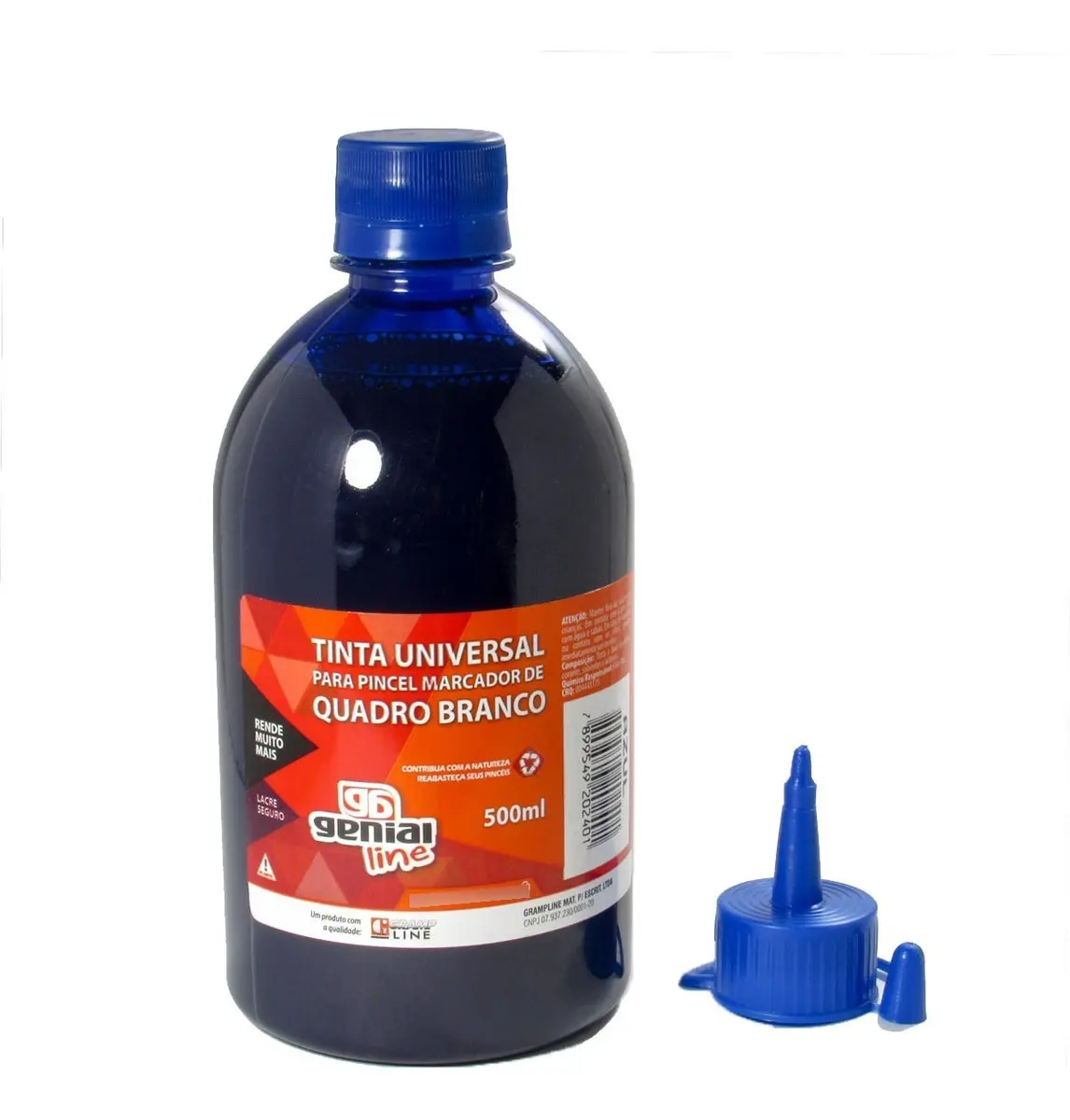Tinta Marcador Quadro Branco Reabastecedor Ge-500ml Azul - Gramp Line.