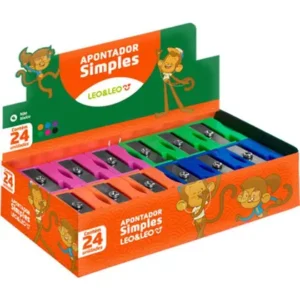 Apontador Sem Depósito Leo Leo Simples cxc/24 Unidades.