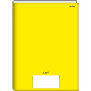 Caderno Brochurão Capa Dura Stiff 96 fls. Amarelo