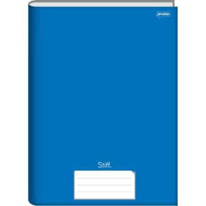 Caderno Brochura 1/4 Capa Dura Stiff 96 fls. Azul
